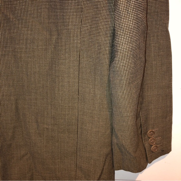 Emporio Armani Made In Italy Mens Blazer Coat Dress Jacket Size Xl Tan - Picture 4 of 9